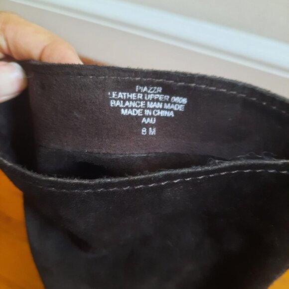 Nine West PIAZZR suede wedge boots with ties - size 8 - Picture 6 of 7